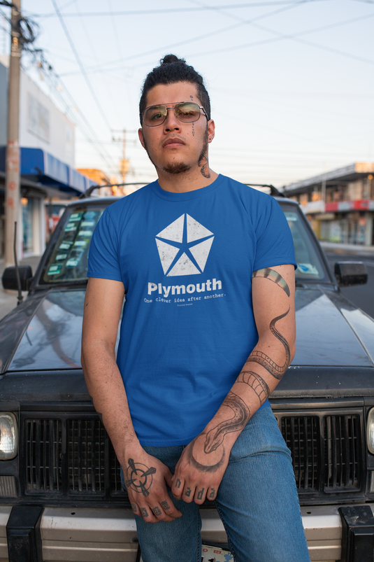 Plymouth Automobile Car Manufactuer Nostalgic Logo T-shirt