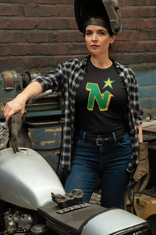 Minnesota North Stars Hockey 1991 Nostalgic Logo T-shirt