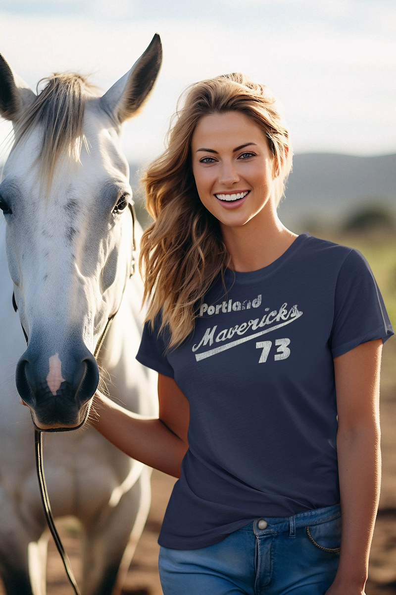 Load image into Gallery viewer, Portland Mavericks Distressed Logo Oregon Baseball T-shirt
